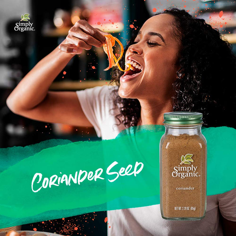 [Australia] - Simply Organic Ground Coriander Seed, Certified Organic | 2.29 oz | Coriandrum sativum L. 1 