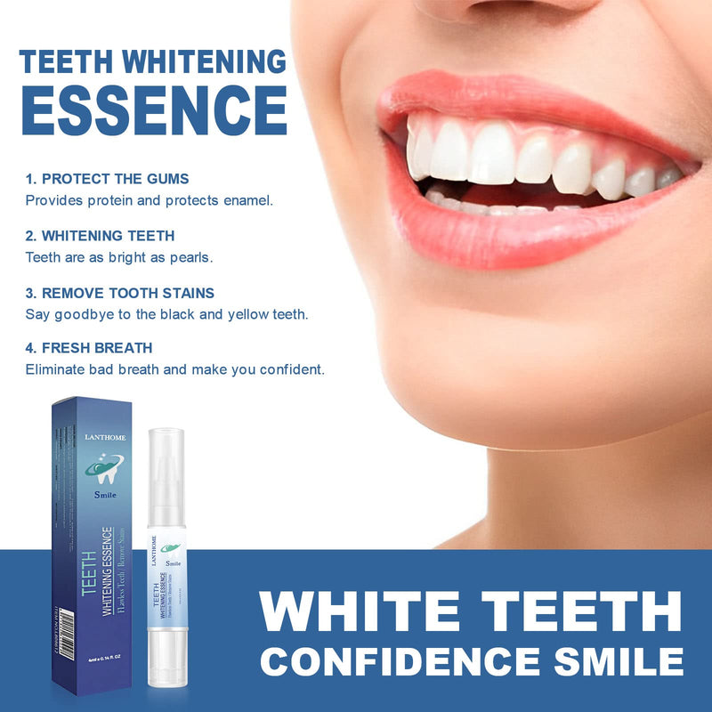 [Australia] - 2PCS Teeth Whitening Essence, Teeth Whitening Pen, Instant Teeth Stain Remover Pen, Teeth Whitening Essence Pen, Intensive Stain Removal Teeth Reduce Yellowing 