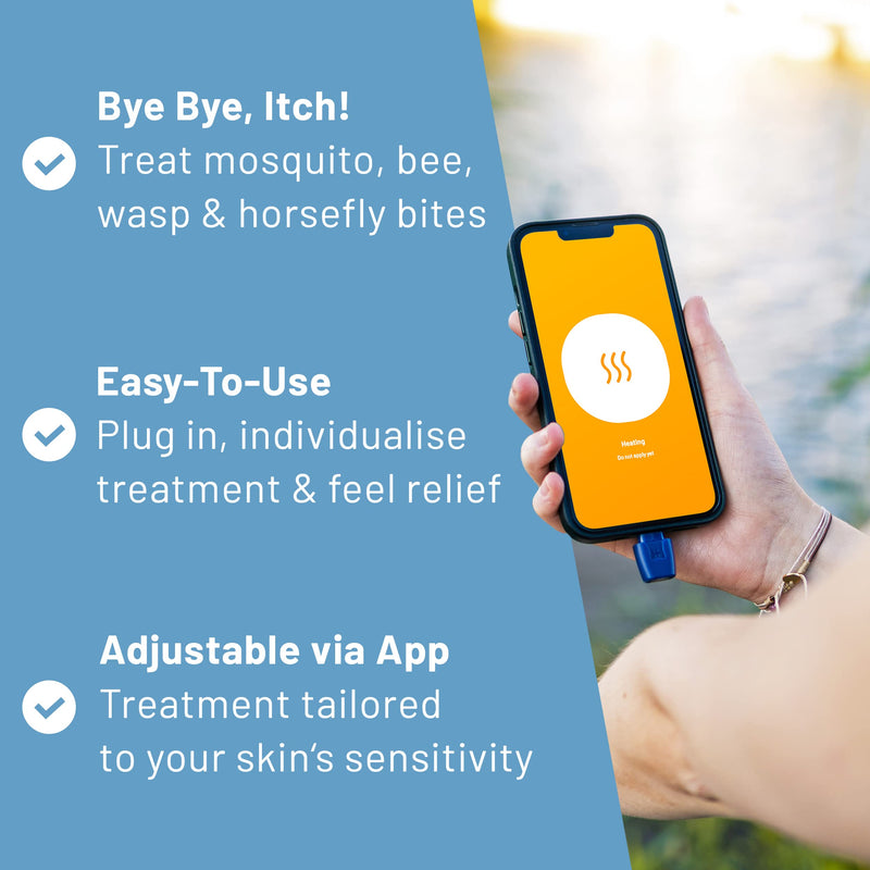 [Australia] - heat it - Smartphone-Powered Insect Bite Healer - Chemical-Free Relief from Itching & Pain just with Concentrated Heat - for Apple iPhones 