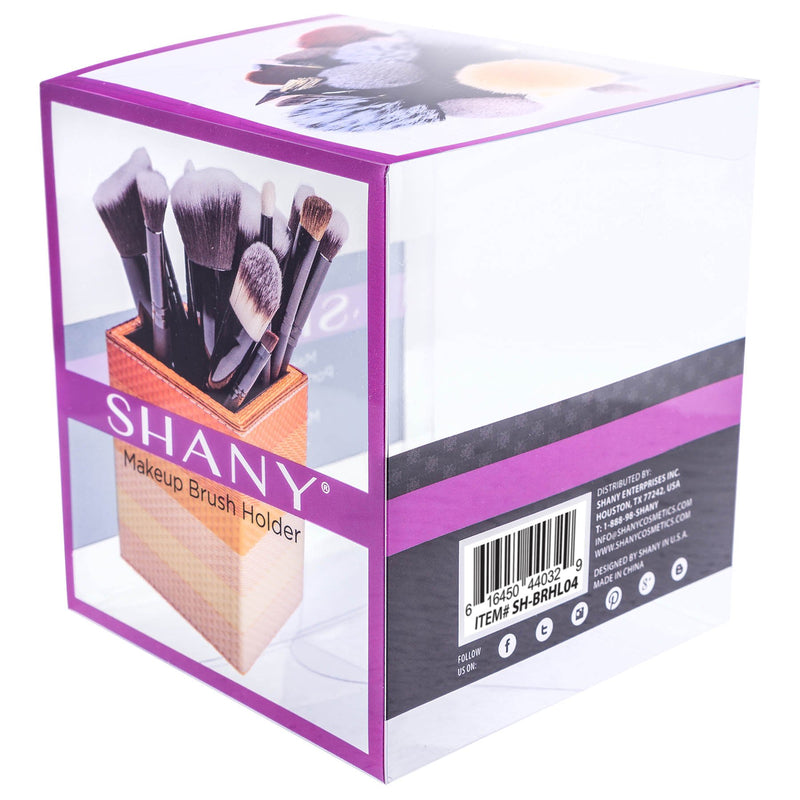 [Australia] - SHANY Cosmetics 2-in-1 Water-resistant Makeup Brush Holder with Removable Cosmetics Organizer Insert - Midnight Grey 