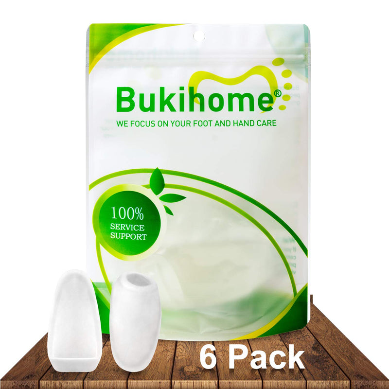 [Australia] - Bukihome Gel Bunion Shield, Bunion Protectors to Cushion Foot, Advanced Bunion Pads to Relieve Bunion Pain and Absorb Pressure - 6 Pack white2 