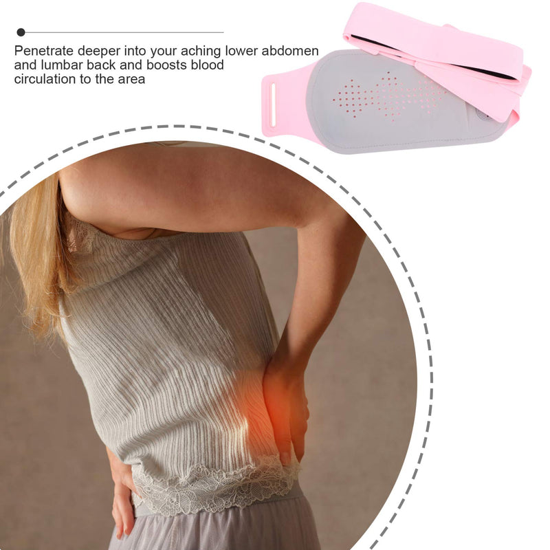 [Australia] - HEALLILY Menstrual Heating Pad Portable Women Heating Belt for Cramps and Period Pain Relief Style A Grey 