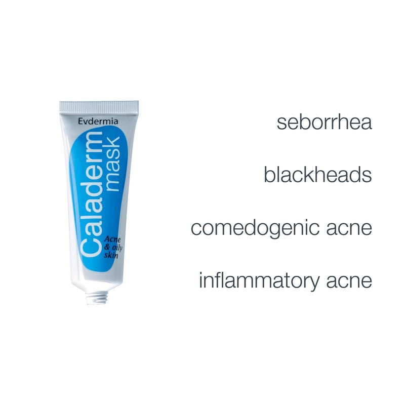 [Australia] - Caladerm Mask suitable for Oily and Acne prone Skin with soothing and regenerating action | Ideal for blackheads and blemishes | Reveals a clearer and radiant complexion. 