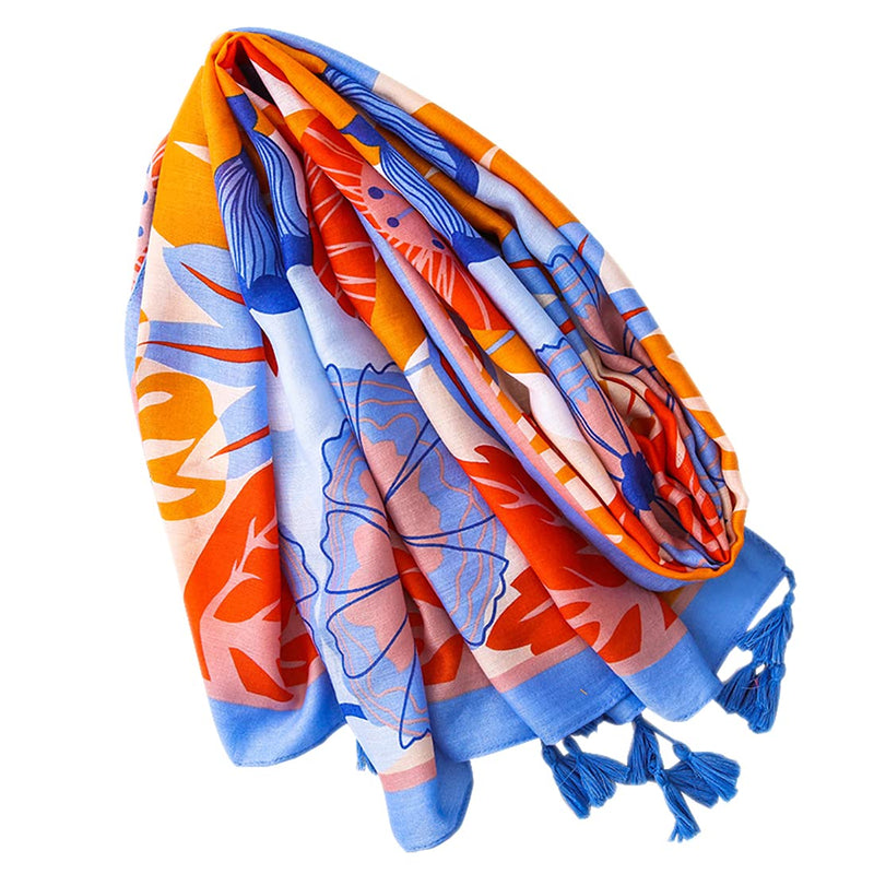 [Australia] - FAIRYGATE Scarf Women Long Large OverSized Soft Shawl Wraps as a Gifts for Summer Spring Cover Up Sunscreen 47025 70.8 x 33.5 Inch 