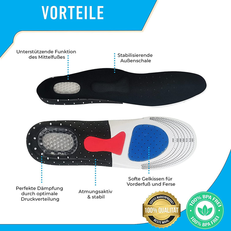 [Australia] - ORTHOPEO© Orthopaedic Insoles I Optimal Cushioning & Maximum Support I Universal Size Ladies I 1 Pair 