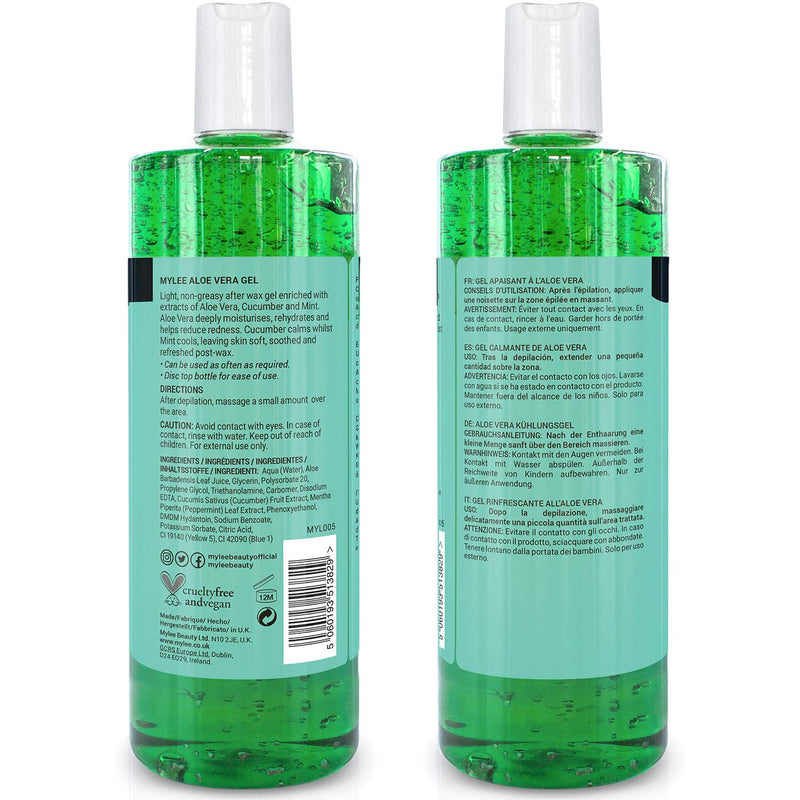 [Australia] - Mylee Pure Aloe Vera Soothing Gel After Care Waxing Hair Removal Depilation Wax Skin Treatment After Sun 500 ml 