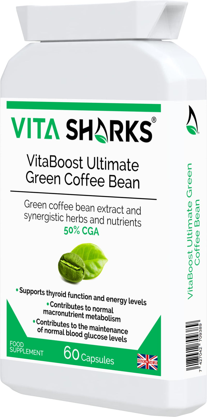 [Australia] - VitaBoost Ultimate Green Coffee Bean | Kosher Tablets for Healthy, Natural Weight Loss, Vegan Thyroid Support & Metabolism Boost for Fat Burning & Slimming 
