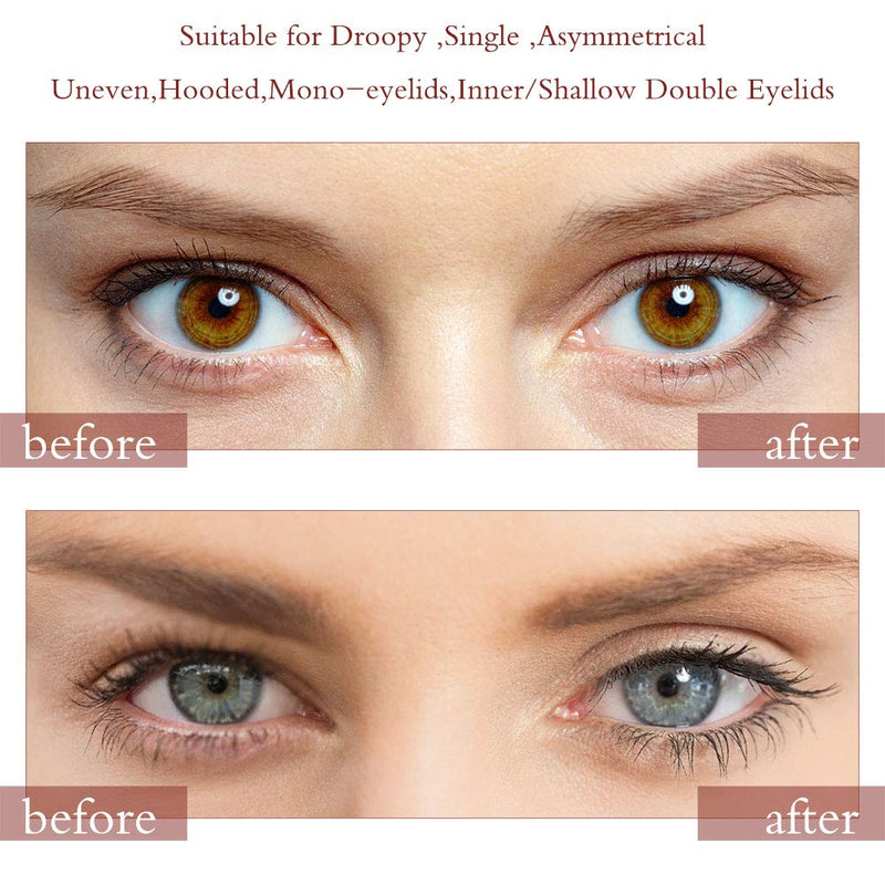 [Australia] - Natural Ultra Invisible Double Sides Sticky Eyelid Tapes Stickers, Medical-use Fiber Eyelid Strips, Instant lift Eye Lid Without Surgery, Perfect for Saggy Hooded, Droopy, Uneven, Mono-eyelids 