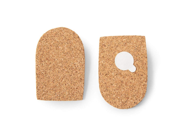 [Australia] - Kaps Natural Cork Heel Lift Support With Self-Adhesive Backing, Shock Absorbing Helps With Achilles Tendonitis Heel Spurs Heel Pain, Women / UK 2-7 / EUR 35-40, Beige 