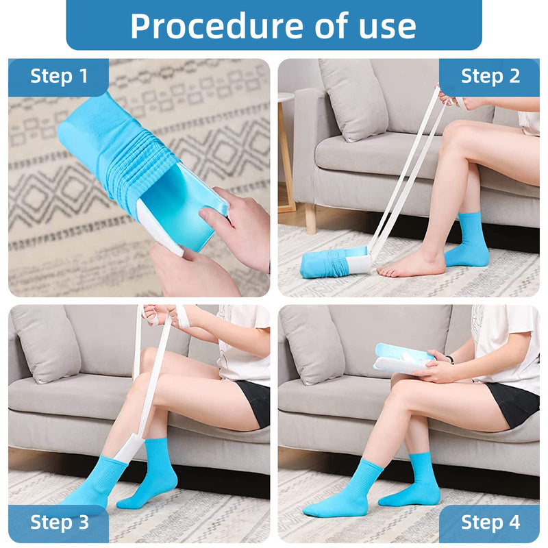 [Australia] - Sock Aid Kit, Esteopt Sock Aids for Putting Socks Easy On and Off Tools for Seniors,Sock Pulling Assist Device for Elderly, Disabled,Diabetics Handicapped 