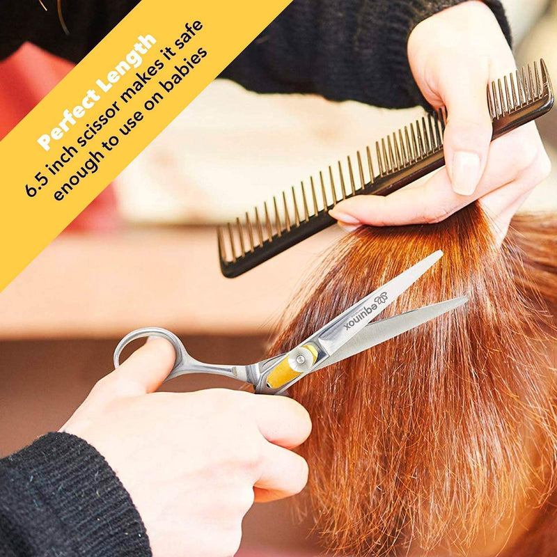 [Australia] - Equinox Hairdressing Scissors- 6.5" Barber Salon Hair Scissor Professional- Sharp Stainless Steel Hairdressers Hair Cutting Shears for Men and Women Hair Cutting Scissor 