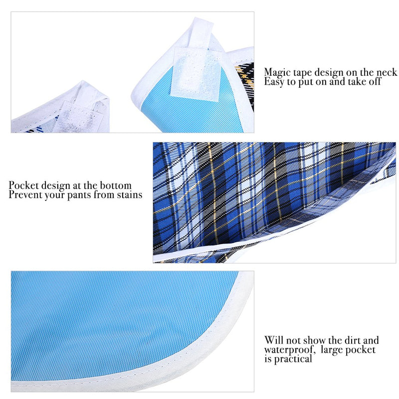 [Australia] - Waterproof Adult Bibs,Reusable Washable Stain Resistant Clothing Protector for Limited Mobility, The Elderly, Adult Mealtime Bib Protector Aid Apron(# 2) # 2 