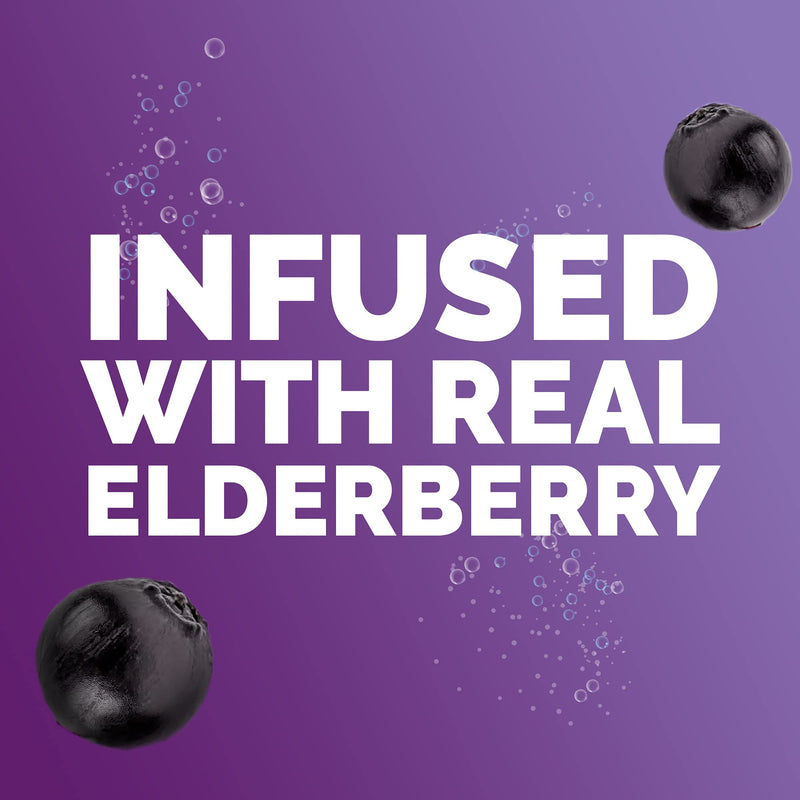 [Australia] - Emergen-C Immune+ Vitamin C 1000mg (18 Count, Elderberry) Dietary Supplement Fizzy Drink Mix Powder Packets 