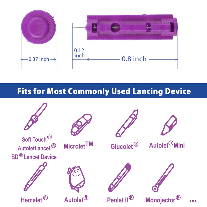 [Australia] - LotFancy Lancets for Diabetes Testing, 30 Gauge, 300-Count Twist Top Lancets for Glucose Blood Testing, Sterile, Disposable 300 Count ( Pack of 1) 