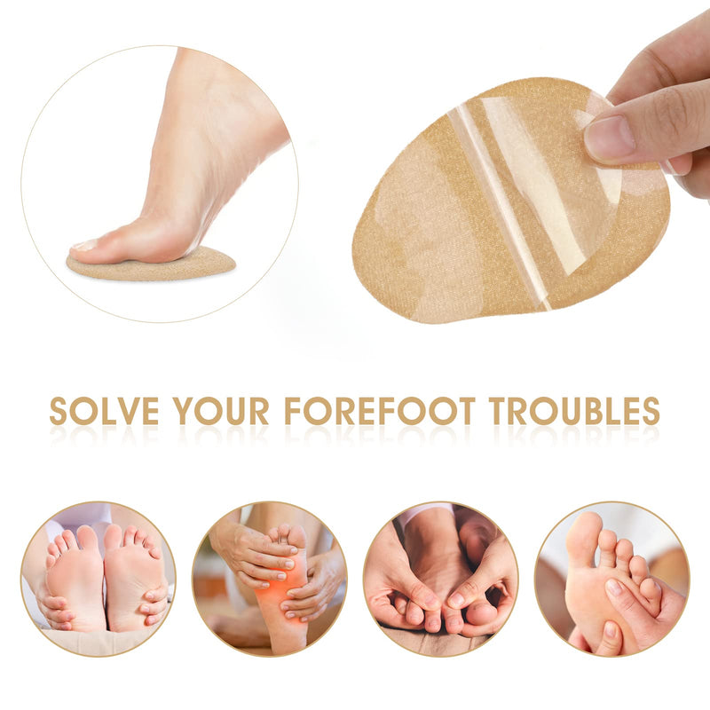 [Australia] - 4 Pairs Metatarsal Pads Women Ball of Foot Cushions Toe Separator Socks Soft Forefoot Pads High Heel Inserts Metatarsal Socks Metatarsal Sleeves Forefoot Socks 