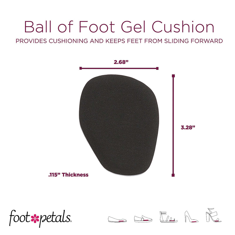 [Australia] - Foot Petals Womens Ball of Foot Cushions, Long Lasting Pain Relief, Women's High Heel Insert Khaki One Size 
