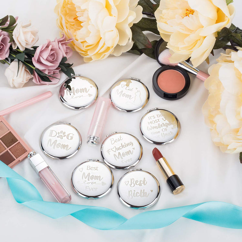 [Australia] - sedmart Gifts for Mom from Daughter and Son,Mothers Day Birthday for Mom Women,to The World You are A Mother But to Your Family You are The World Engraved Gift Compact Mirror for Purse To The World 2 