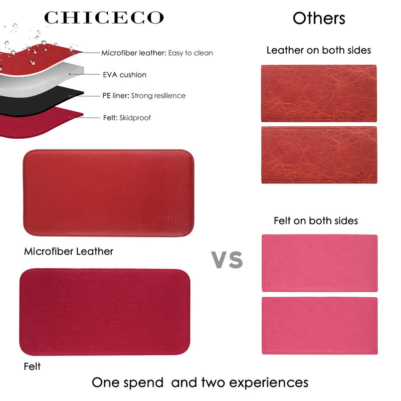 [Australia] - CHICECO Handbag Base Shaper for LV Neverfull MM Speedy 30, Vegan Leather and Felt 30&MM 1red 