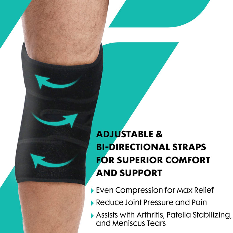 [Australia] - Movefix Knee Braces For Knee Pain, Patella Knee Braces For Knee Pain for Men and Women - Helps in Knee Support - Injury Recovery Knee Brace for Meniscus Tear, Arthritis, Workout (2XL/3XL, Black) 2XL/3XL 