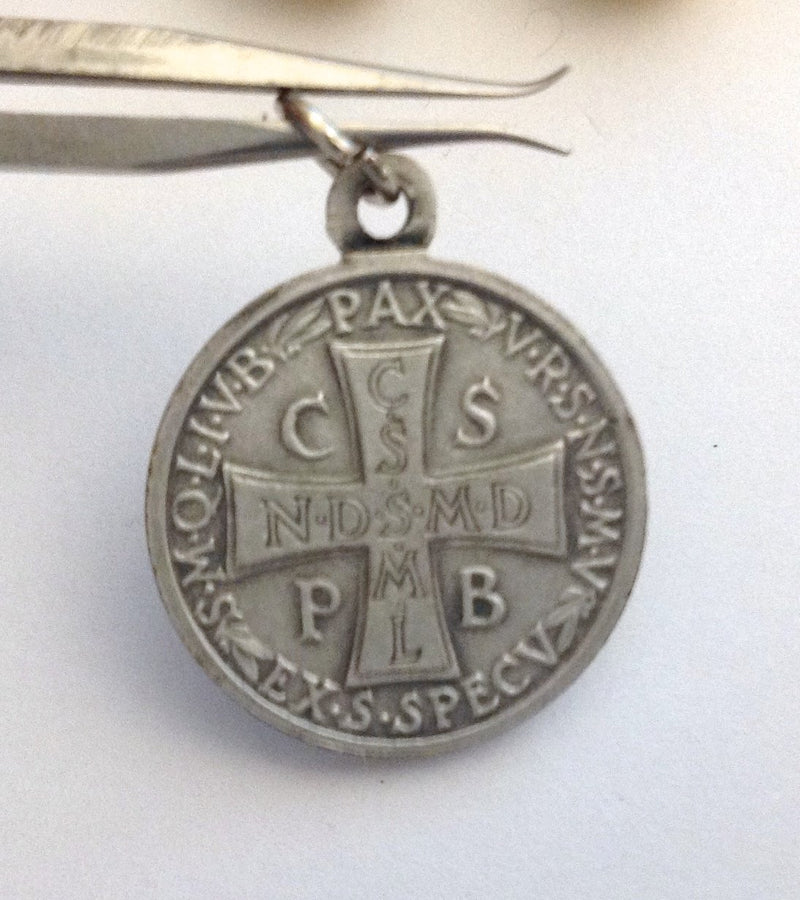 [Australia] - SAINT BENEDICT FROM NORCIA MEDAL - THE PATRON SAINTS MEDALS - 100% MADE IN ITALY St. Benedict Round Shape 
