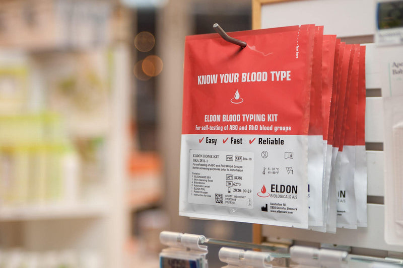 [Australia] - Eldoncard INC Blood Type Test (COMPLETE KIT) - Air Sealed Envelope, Safety Lancet, Micropipette, Cleansing Swab - 5 Pack 