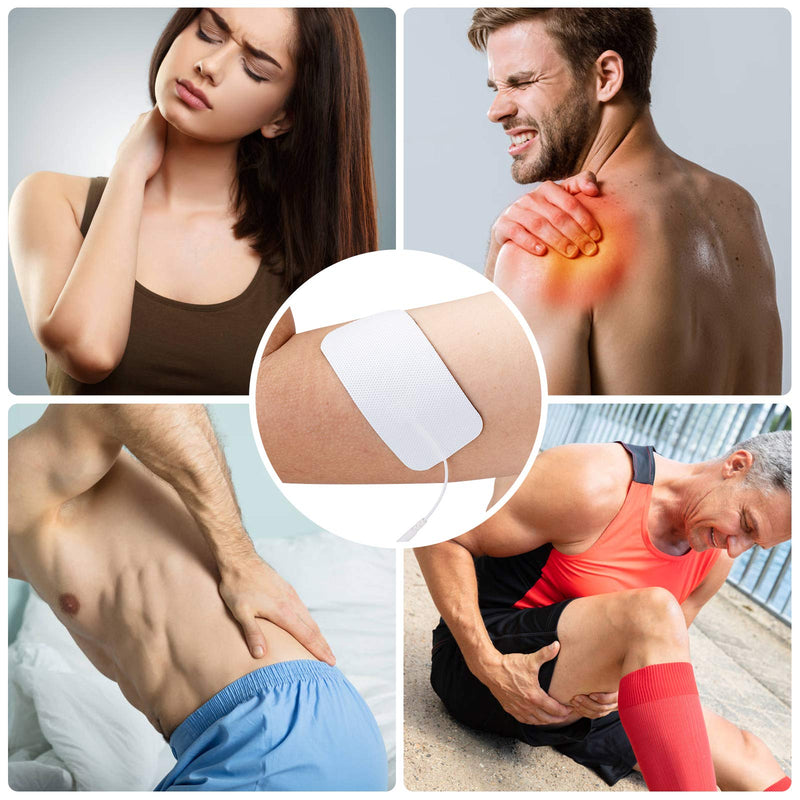 [Australia] - LiteTour 10 Pieces Large Electrode Pads for TENS Unit Replacement Pads for TENS Machine 