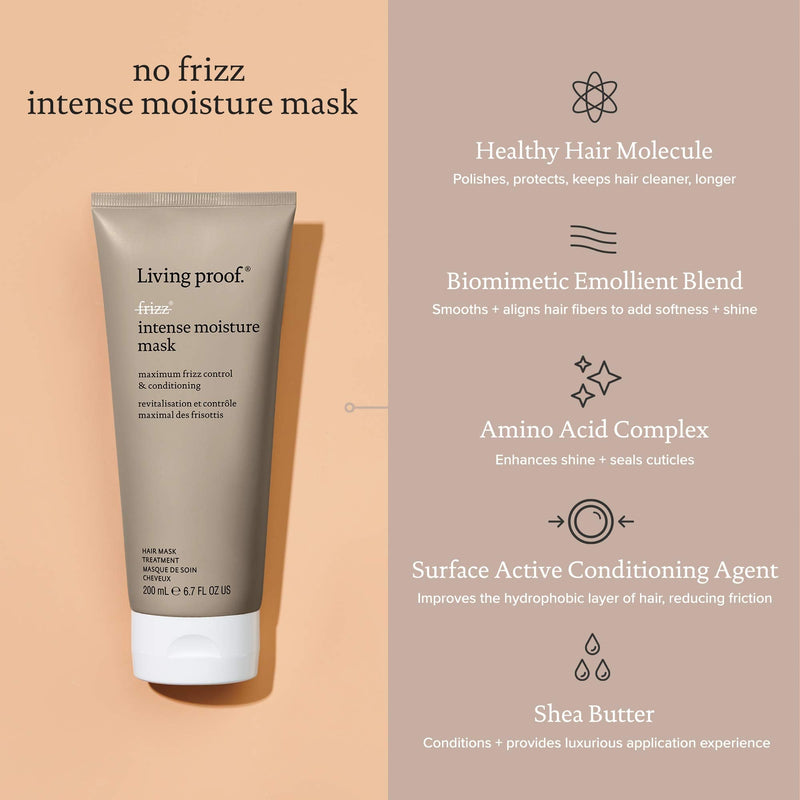 [Australia] - Living Proof No Frizz Intense Moisture Mask with Conditioning 6.7oz (200ml) 