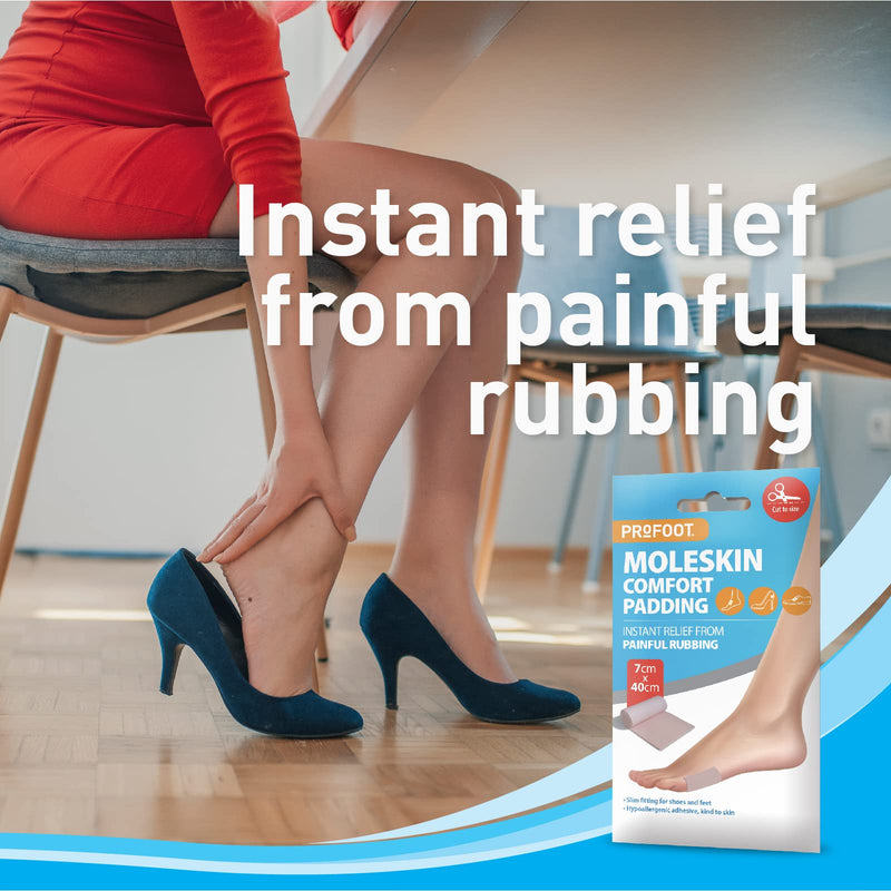 [Australia] - Profoot Moleskin for Instant Relief from Painful rubbing Ideal for blisters, bunions, callouses and Foot discomfort - Pack of 2 2 Pack 