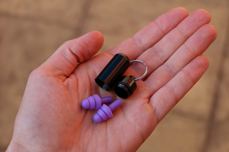 [Australia] - Everyday Carry Earplugs – Soft Silicone Reusable Ear Plugs in a Compact Keyring Capsule. Comfortable Noise Reduction for Sleep, Study, Work and Travel. (1 Pack) 1 