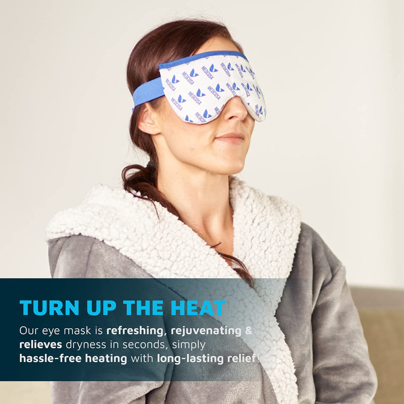 [Australia] - Medcosa Moist Heat Eye Mask | �A Real Eye Opener� | Heated Eye Mask | Warm Clay Bead Compress Pad | Easily Microwavable & Ideal for Heating Dry Eyes, Migraines & Other Eye Ailments 