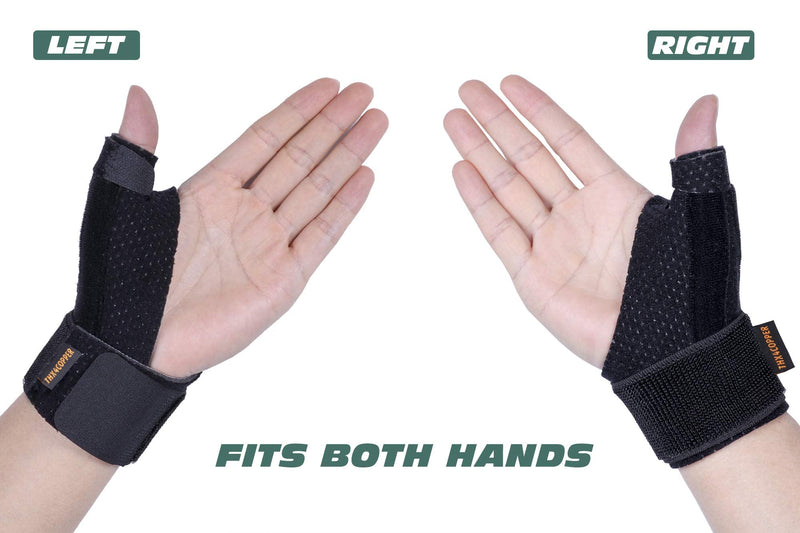 [Australia] - THX4COPPER Reversible Thumb Wrist Stabilizer Compression Splint for BlackBerry Thumb, Trigger Finger, Hand Pain Relief, Arthritis, Tendonitis, Sprain, Carpal Tunnel, Durable, Comfortable,Breathable Small/Medium 