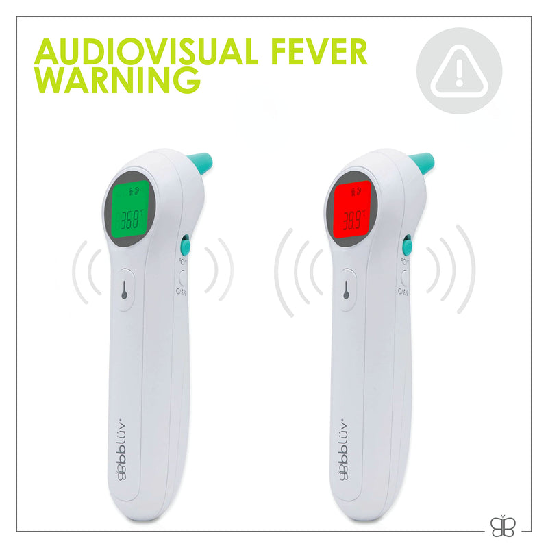 [Australia] - bblüv - Orä - Non-Contact Digital Infrared Thermometer, Ear Thermometer - 5 in 1 in LED Display, for Babies, Children, and Adults Tracking Fever Indicator – Fast 1 Second Temperature 