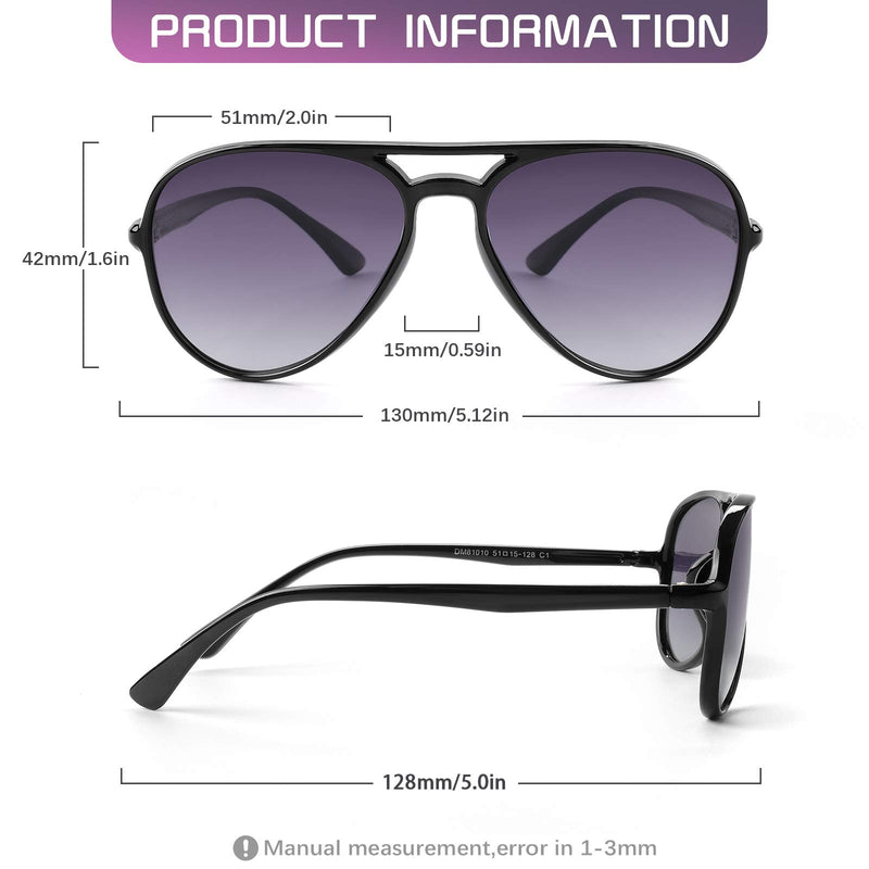 [Australia] - FONHCOO Kids Polarized Sunglasses for Girls Boys Aviator Toddler Sunglasses with Flexible Frame, 100% UV Protection, Age 3-10 Black 
