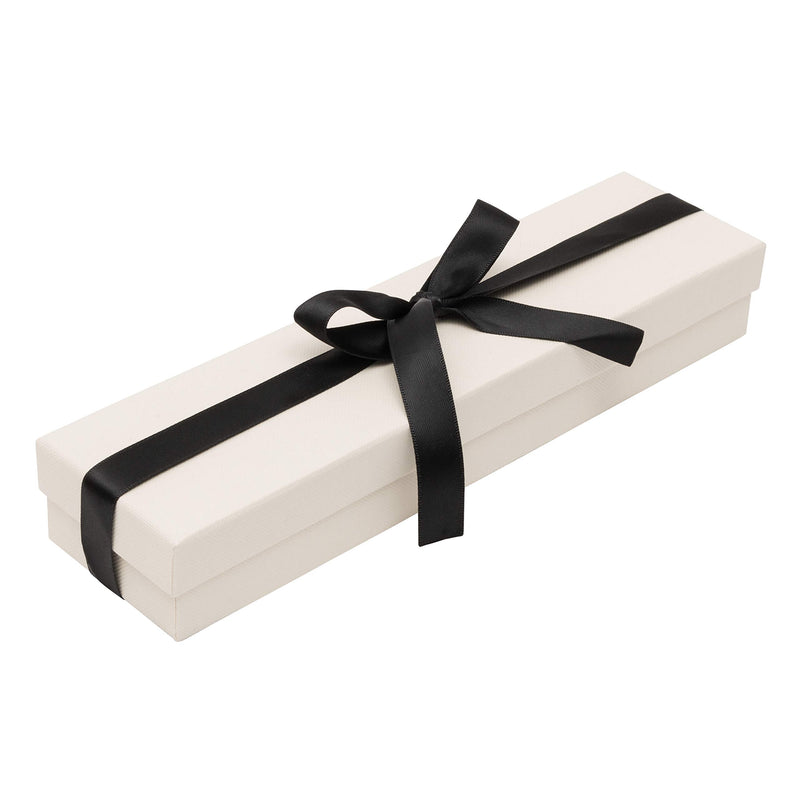 [Australia] - Noble Black Piano Wood Bracelet Jewelry Box with Two Piece Packer with Ribbon for Engagement, Proposal, Wedding Gift or Special Occasions Bracelet Box 