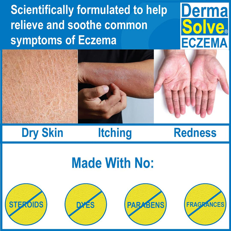 [Australia] - Eczema Relief Lotion Cream | Full Body Eczema Flare Control Therapy Balm That Protects, Moisturizes, and Repairs Skin by DermaSolve - Kids, Babies & Adults - Steroid Free (4 Fl Oz, 2) 4 Fl Oz (Pack of 2) 2.0 