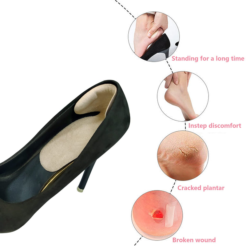 [Australia] - Heel Grips for Ladies Shoes, 6PCS Gel Heel Inserts Cushion Pads for New Shoes, Heel Protector Adds Volume,Heel Insoles for Women Shoes 