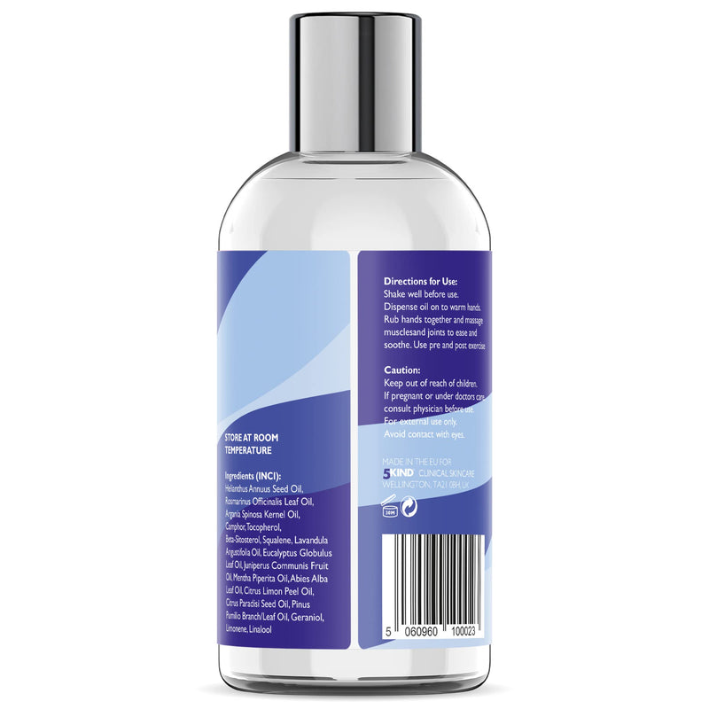 [Australia] - Professional Massage Oil for Muscle Pain 250ml - Massage Oils for Massage Therapy by 5kind - Premium Sports Massage Oil for Improved Recovery and Deep Tissue Massage 