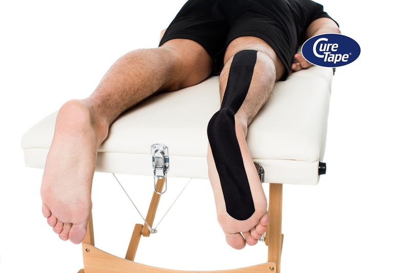 [Australia] - CureTape® Sports Kinesiology Tape | 30% Stronger Adhesion for Extreme Sporting Conditions | Waterproof & Quick Dry Viscose | Recover Faster, Train Harder! (Black) 0 