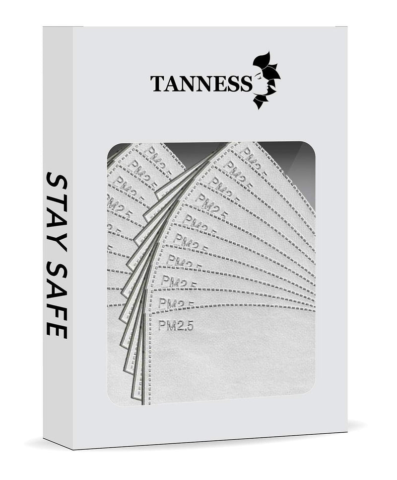 [Australia] - Tanness 30pcs Activated Carbon Filter Replaceable Anti Haze 5 Layers Replaceable Anti Haze Filter Paper Protective Mouth Filter for Outdoor 