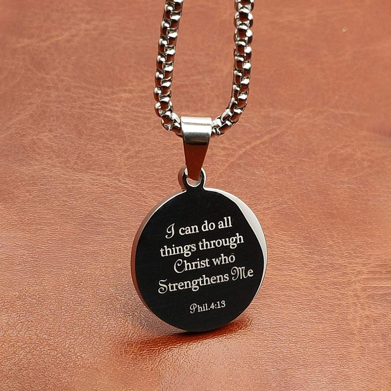 [Australia] - HOFOYA Sports Athletes Pendant Necklace with Inspiring Bible Quote from Phil 4:13 Baseball Basketball Football Soccer Volleyball The Jewelry Gift Suitable for women men boys girls and Kids who love sports coach or teammate gift. HFY-Soccer-Necklace 
