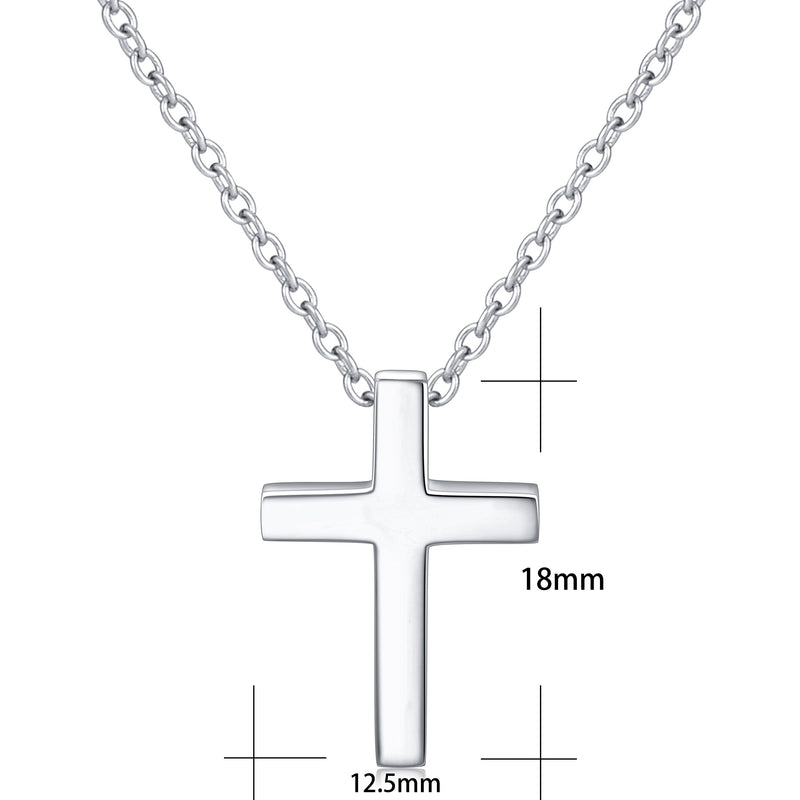 [Australia] - Alphm Sterling Silver Small Cross Pendant Necklace Bracelet Earrings Necklace: Cross 