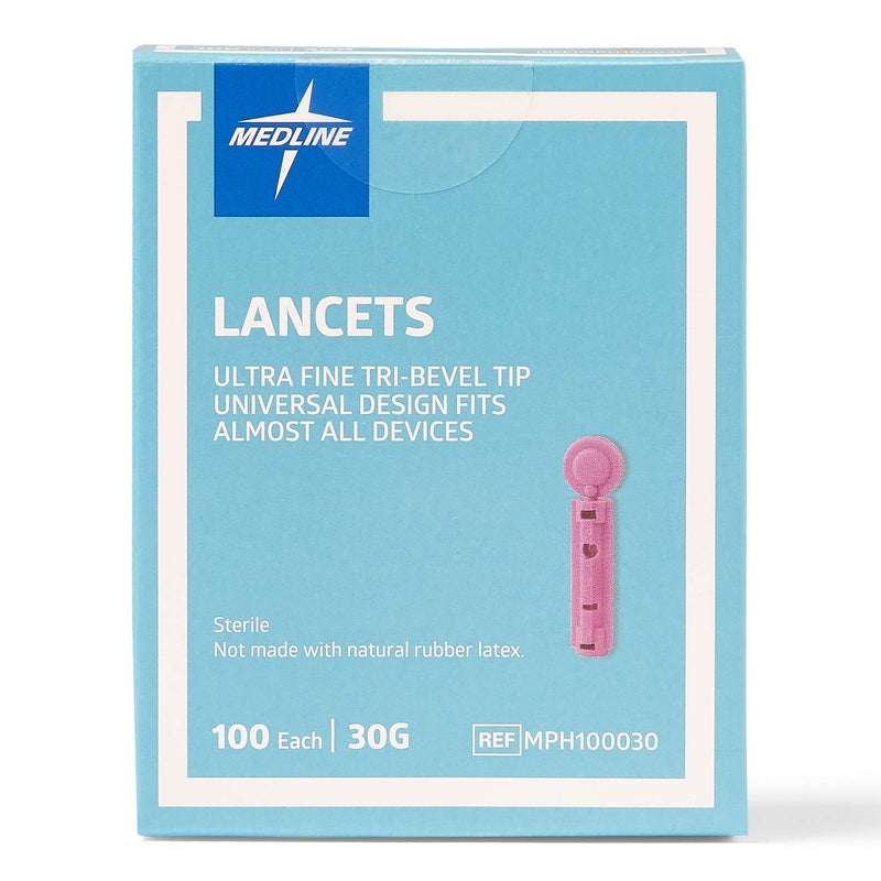 [Australia] - Medline General Purpose Lancet, Can be Used with Most Universal Lancing Devices, 30G, Box of 100 