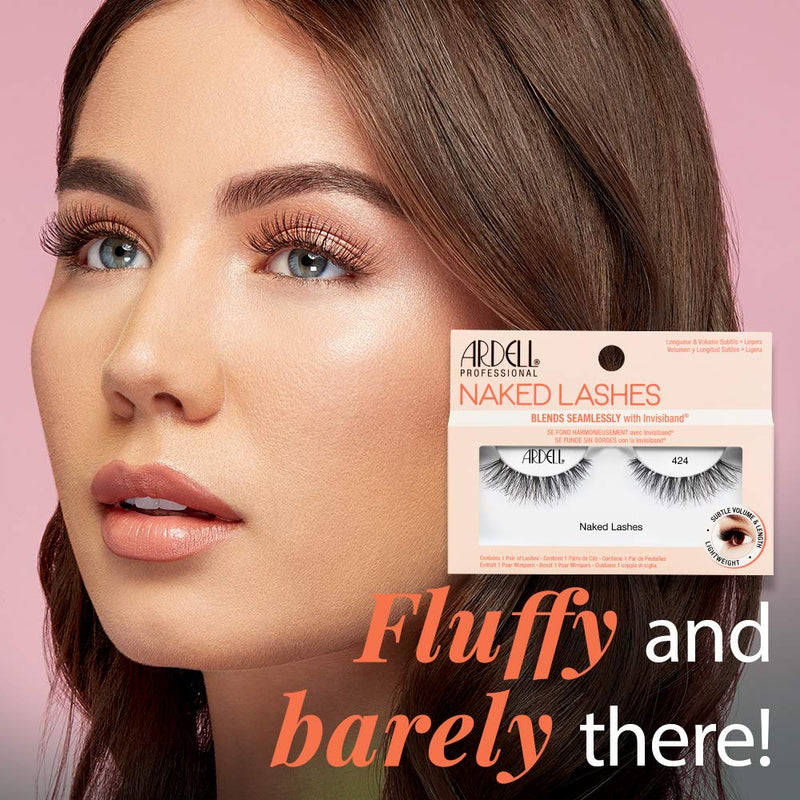 [Australia] - Ardell False Lashes, Naked Lashes 424 with Invisiband, 4 pairs 