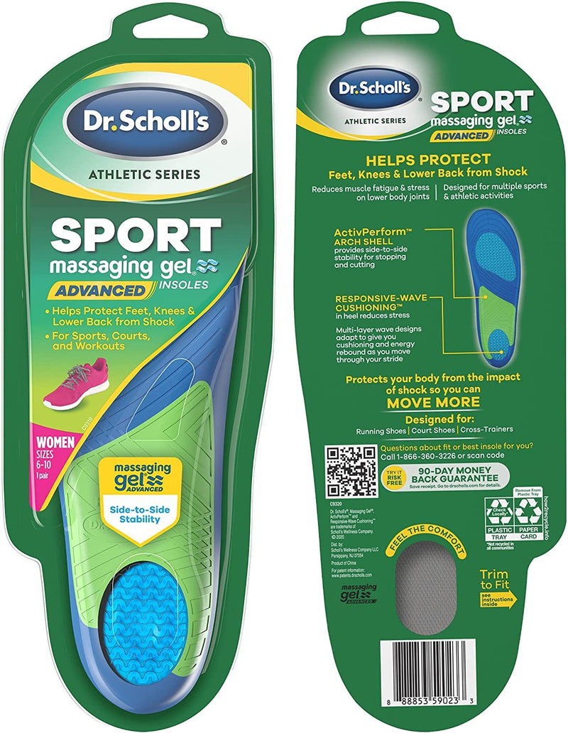 [Australia] - Dr. Scholls Massage Gel Insole Sport Men (Size 8-13) 