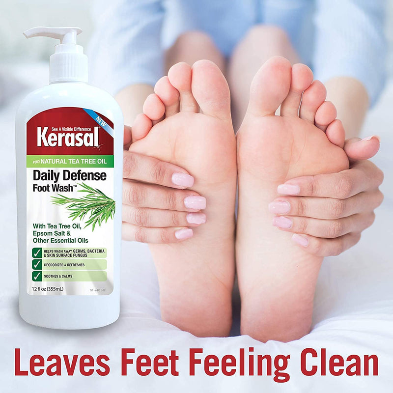 [Australia] - Kerasal Daily Defense Foot Wash Daily Cleanser with Tea Tree Oil , 12 Ounce 