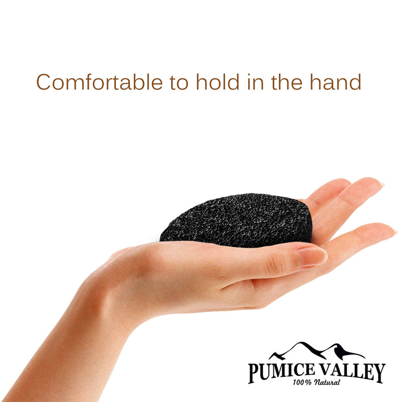 [Australia] - Pumice Stone - Natural Earth Lava Pumice Stone Black - Callus Remover for Feet Heels and Palm - Pedicure Exfoliation Tool - Corn Remover - Dry Dead Skin Scrubber - Health Foot Care 