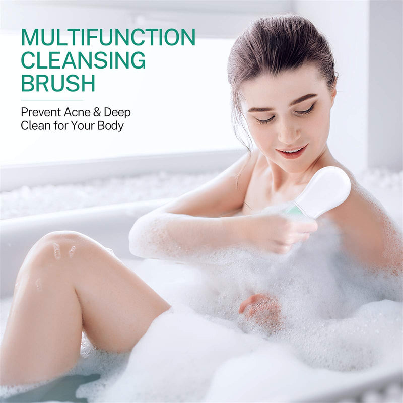 [Australia] - Facial Cleansing Brush, Misiki IPX7 Waterproof Facial Spin Brush with 5 Rotating Brush Heads, 2 Speed Modes for Deep Cleansing, Exfoliating, Removing Calluses and Blackheads, Battery-Operated 