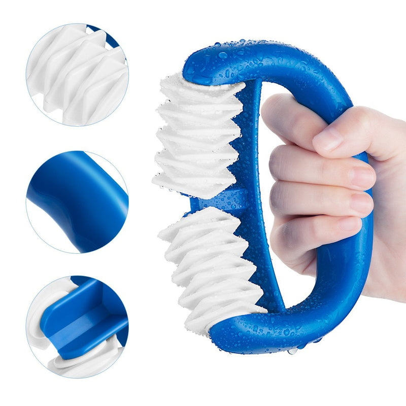 [Australia] - Silicone Cupping Therapy Set and Cellulite Massager, Anti Cellulite Cup Massage Roller, Vacuum Massage Cup Kit Body Cup Set Health Beauty Care, 3 Pcs(Large & Medium Cup and Body Roller Brush) 3 PCS Blue 