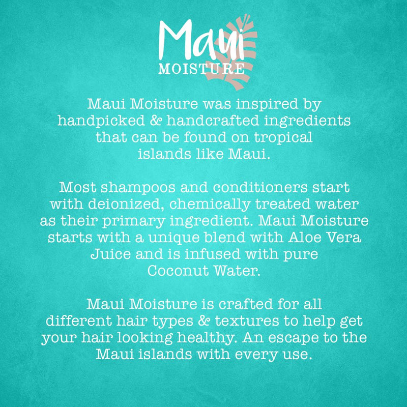 [Australia] - Maui Moisture Curl Quench + Coconut Oil Hydrating Curl Smoothie, Creamy Silicone-Free Styling Cream for Tight Curls, Braids, Twist-Outs & Wash & Go Styles, Vegan & Paraben-Free, 12 oz 
