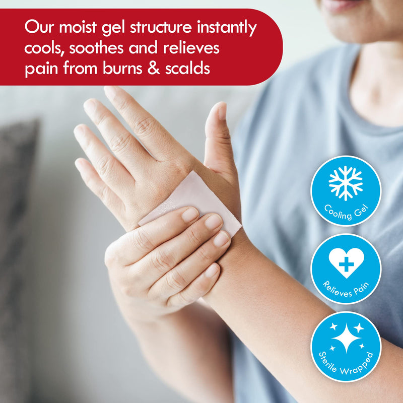 [Australia] - Pack of 6 RedRelief Emergency Assorted Burn Dressings - Cools, soothes and relieves Pain 